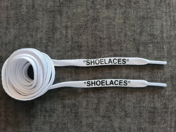 160cm Off-white 8mm Flat White 'Shoelace'