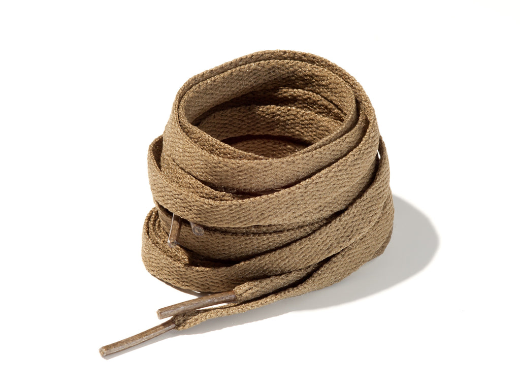 Army Green 8mm Flat Solid Colour Laces