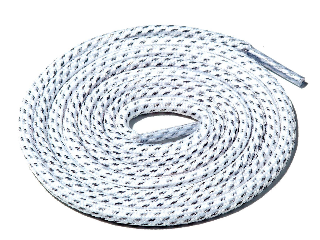 White Fleck 3M Reflective Rope Laces – Lace Supply Co