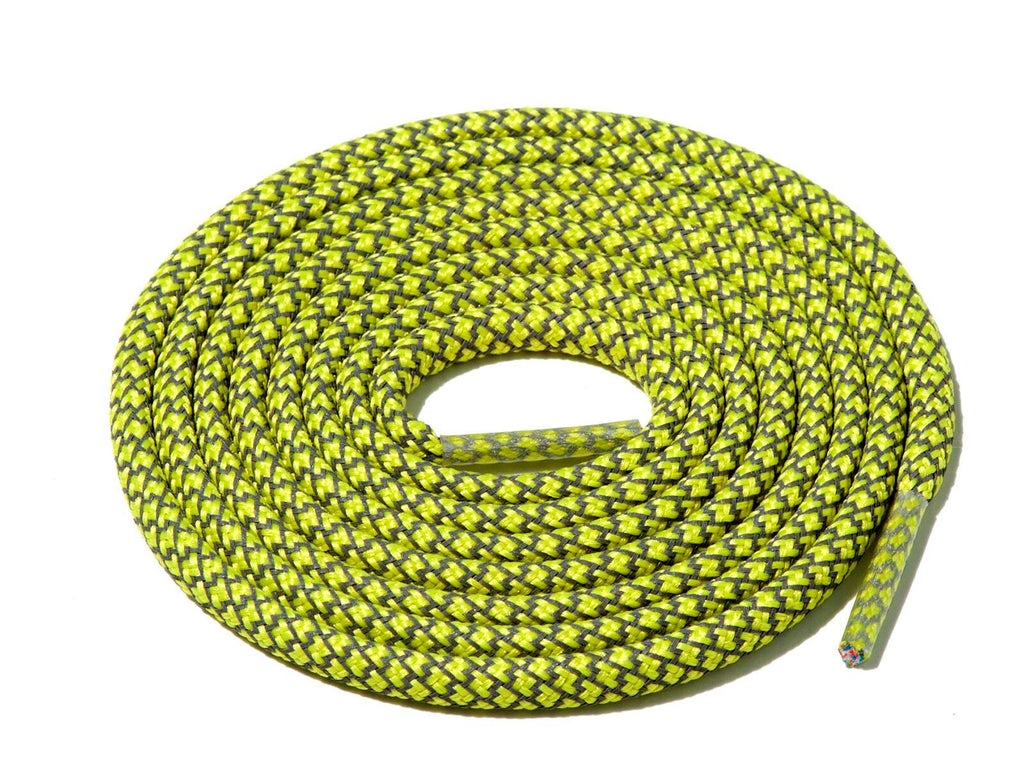 Lace Supply Co Light Yellow Check 3M Reflective Rope Laces