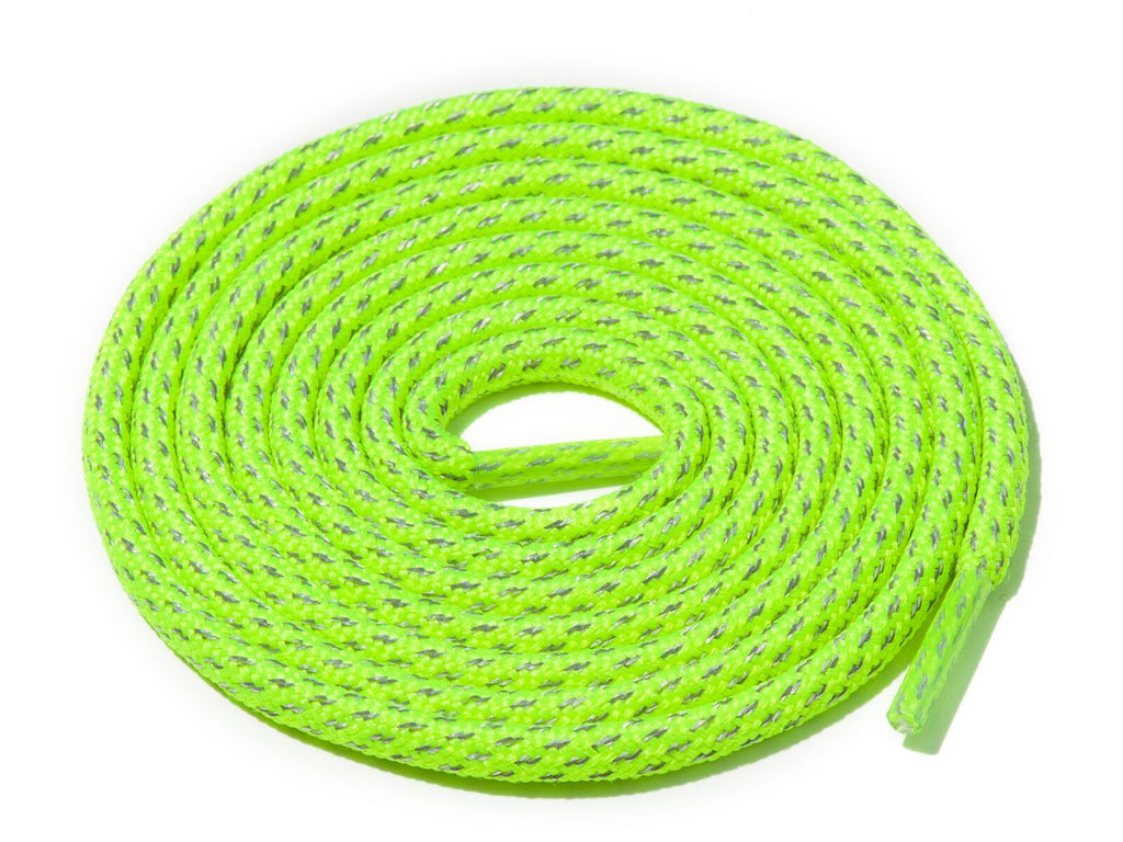 Lace Supply Co Neon Yellow Fleck 3M Reflective Rope Laces