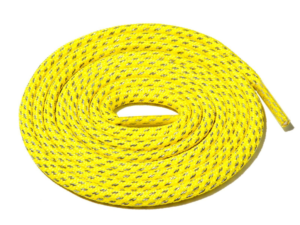 Lace Supply Co Yellow Fleck 3M Reflective Rope Laces