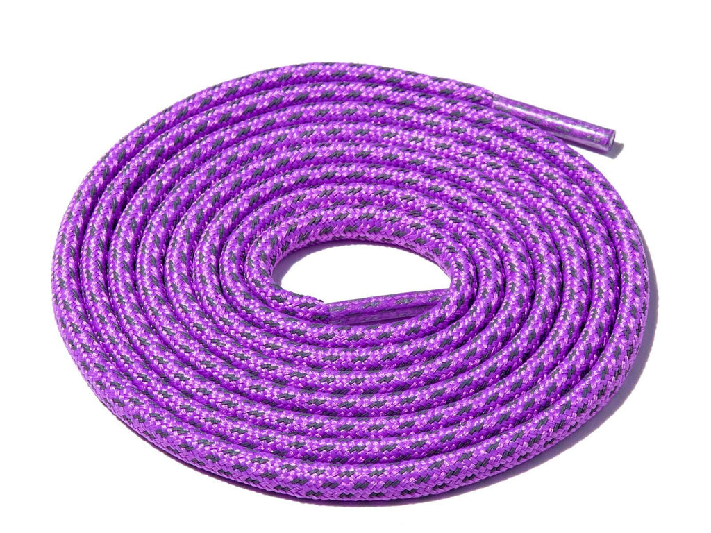 Lace Supply Co Purple Fleck 3M Reflective Rope Laces