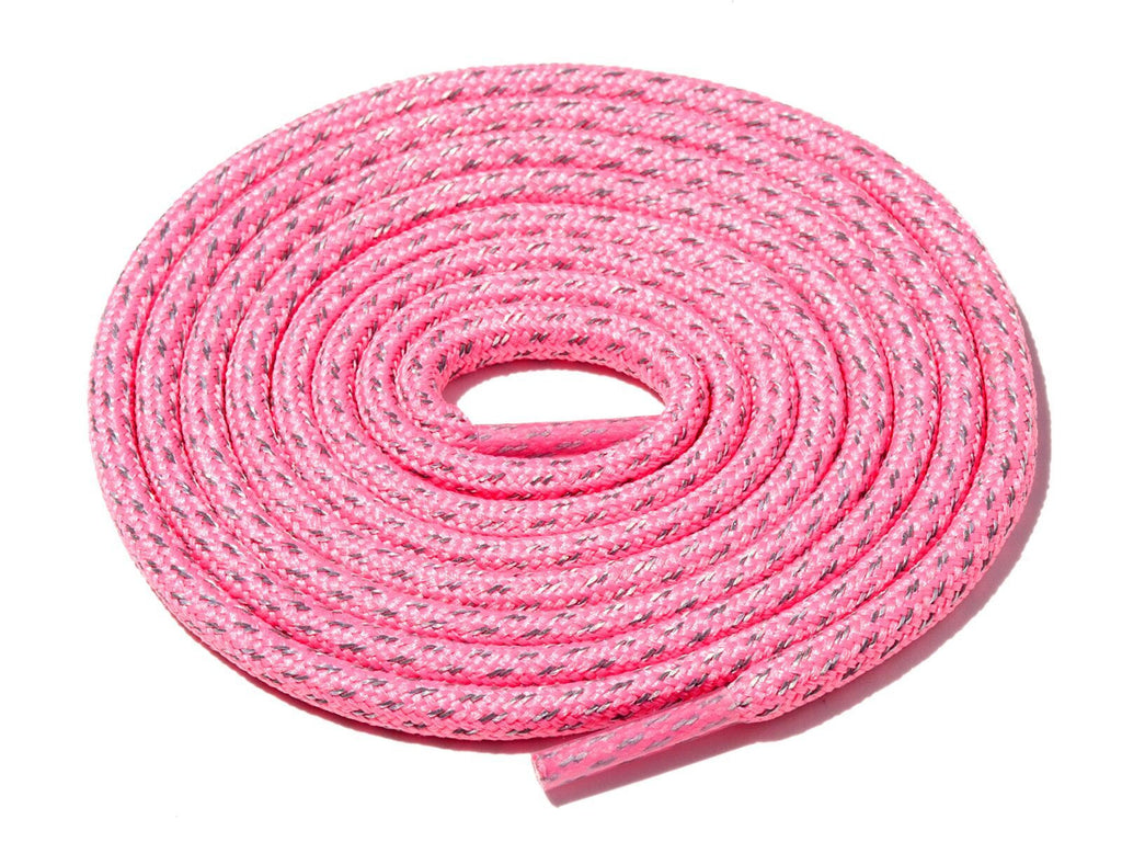 Lace Supply Co Pink Fleck 3M Reflective Rope Laces