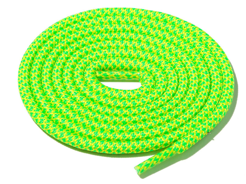 Green & Yellow Rope Laces Dual Lace Supply Co