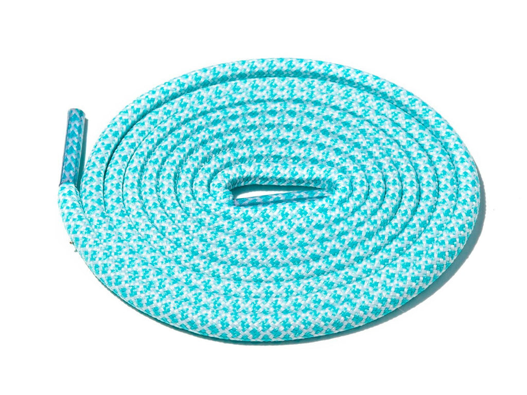 Lace Supply Co Mint & White Rope Laces Dual