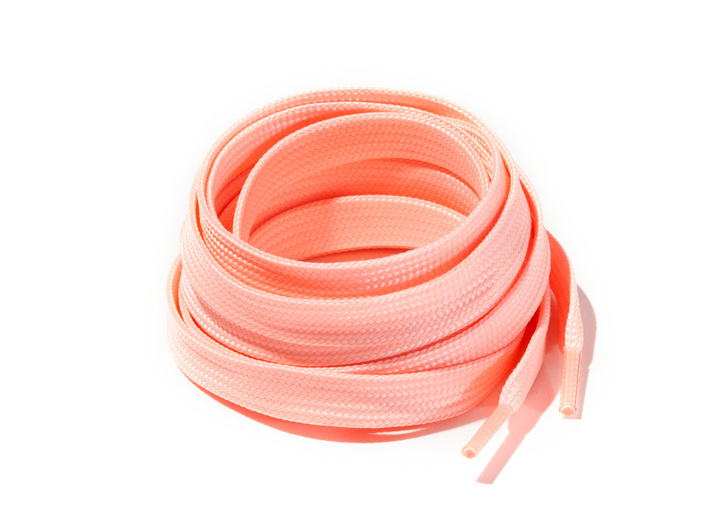 Lace Supply Co Pink Glow In The Dark Flat Laces
