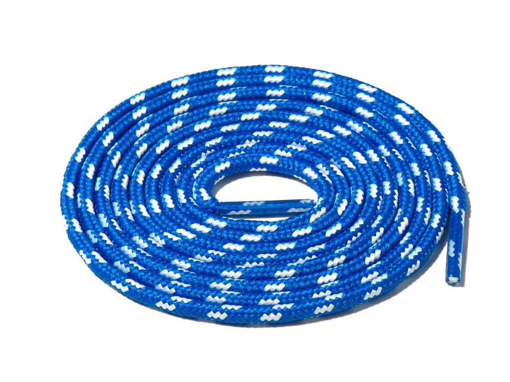 Blue & White Spotted Rope Laces Lace Supply Co