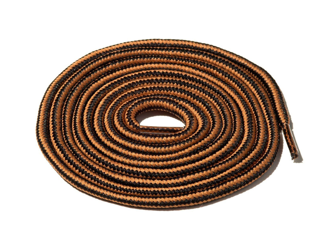 Brown & Black Striped Rope Laces Lace Supply Co