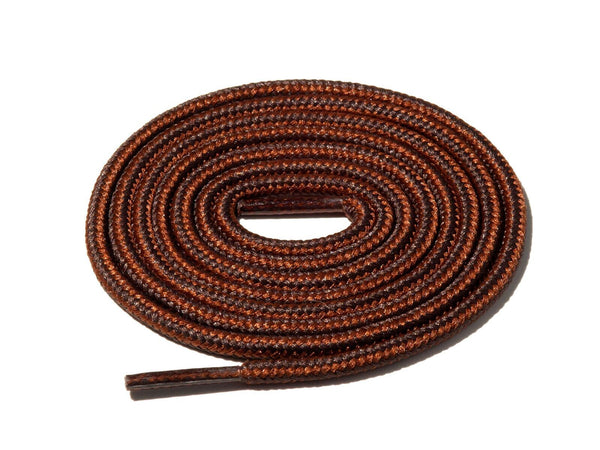 Brown & Brown Striped Rope Laces Lace Supply Co