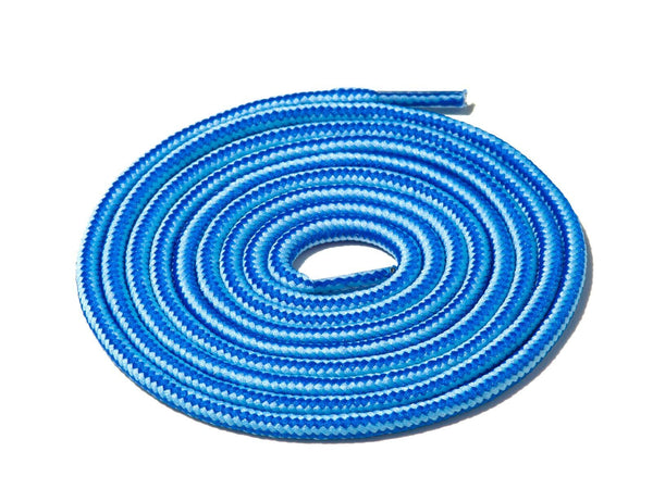 Blue & Blue Striped Rope Laces Lace Supply Co