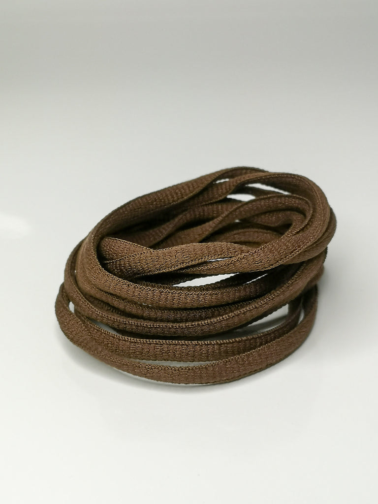 Dark Brown Oval Solid Colour Laces