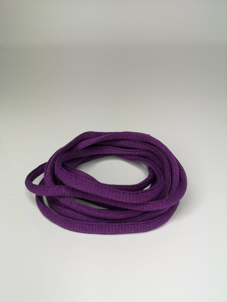 Dark Purple Oval Solid Colour Laces