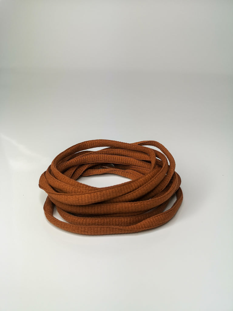 Brown Tan Oval Solid Colour Laces