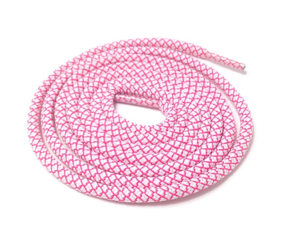 Lace Supply Co White & Pink Rope Laces Dual