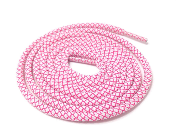 Lace Supply Co White & Pink Rope Laces Dual