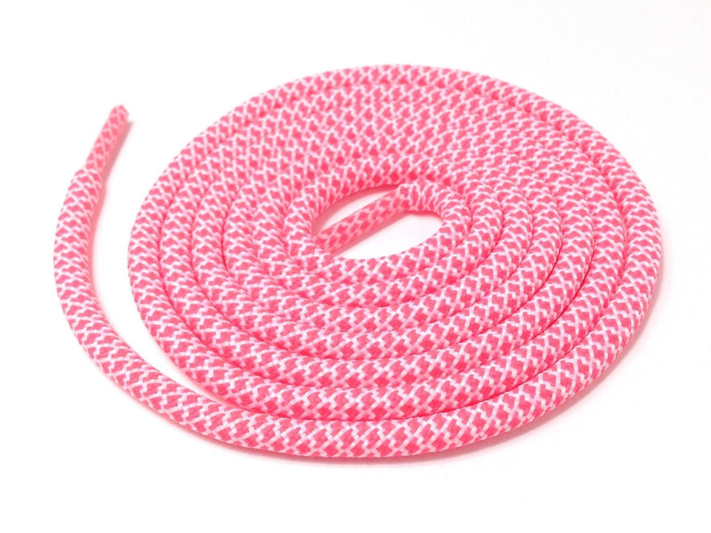 Lace Supply Co Pink & White Rope Laces Dual
