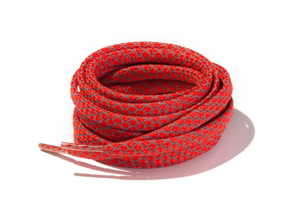 Lace Supply Co Red Fleck 3M Reflective Flat Laces